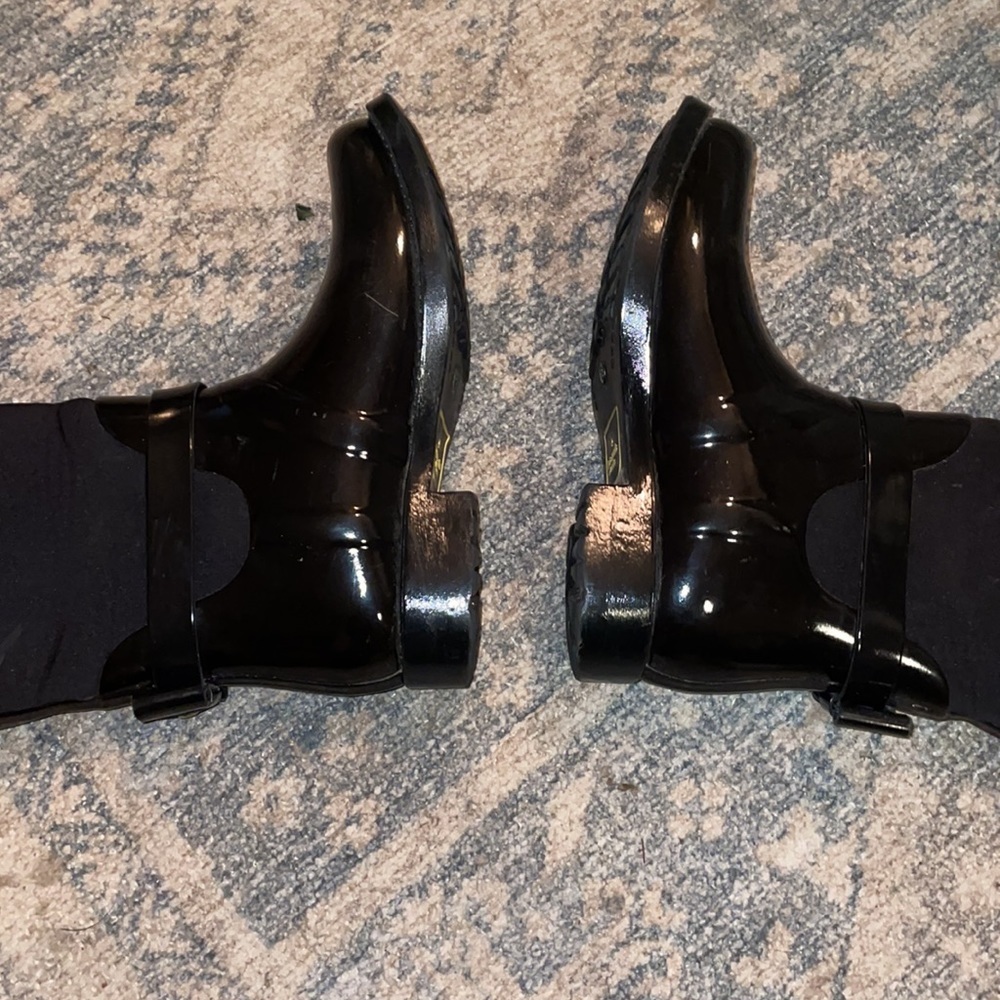 Kate Spade ♠️ Bliss Wellington Moto Rain Boots in Black size 8 - Picture 9 of 10